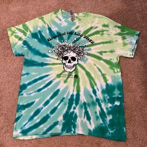 Gildan Grateful For Life 2022 Stanford Blood Center Tie Dye Tee Shirt